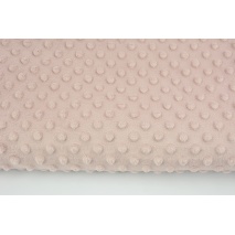 Dimple dot fleece minky in a powder dirty pink color 380 g/m2