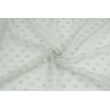 Soft tulle with dots, light gray