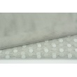 Soft tulle with dots, light gray