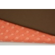 Soft tulle with dots, orange