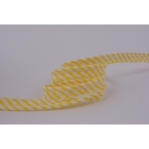 Cotton edging ribbon yellow stripes