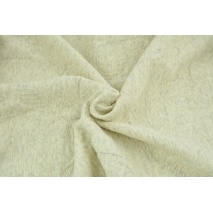 Jacquard knitwear leaves, beige melange