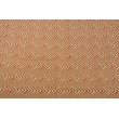 Decorative fabric, ginger geometric pattern on a linen background 200g/m2
