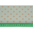 Cotton 100% copper stars on a light gray background
