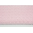 Knitted fabric with fluffy small dots, light pink