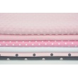 Knitted fabric with fluffy small dots, light pink