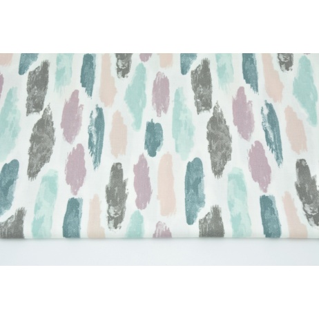 Cotton 100% heather-mint strokes on a white background