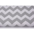 Cotton 100% light gray chevron zigzag
