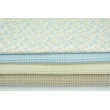 Cotton 100%, waffle fabric, plain ecru