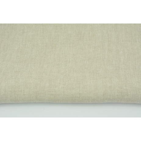 100% plain linen in a natural color, softened