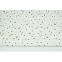 Cotton 100% irregular heather stars on a white background