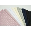Soft tulle with small dots, creamy