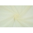 Soft tulle with small dots, creamy