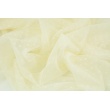 Soft tulle with small dots, creamy