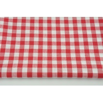 Cotton 100% double-sided red vichy check 1cm