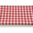 Cotton 100% double-sided red vichy check 1cm