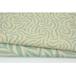 Decorative fabric, chilly mint design on a linen background 200g/m2
