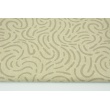 Decorative fabric, gray-beige design on a linen background 200g/m2