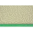 Tkanina dekoracyjna, deseń szaro-beżowy na lnianym tle 200g/m2