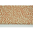 Decorative fabric, ginger design on a linen background 200g/m2