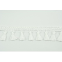 Ribbon with fringes pearl 5cm
