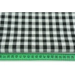 Cotton 100% double-sided black vichy check 1cm