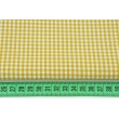 Cotton 100% double-sided mustard vichy check 3mm