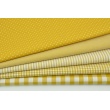 Cotton 100% double-sided mustard vichy check 3mm