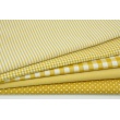 Cotton 100% double-sided mustard vichy check 3mm