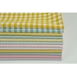 Cotton 100% double-sided mustard vichy check 3mm