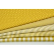 Cotton 100% double-sided mustard vichy check 1cm