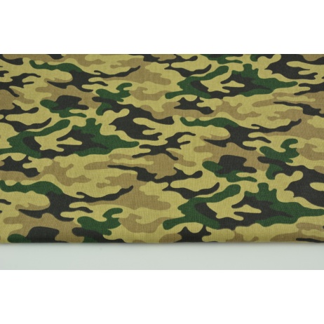 Cotton 100% camouflage XS on a beige background