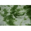 Double gauze 100% cotton tie dye green