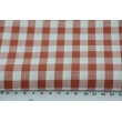 Cotton 100% double-sided, vichy check, ginger, 1cm