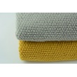 Fleece fabric mustard honeycomb