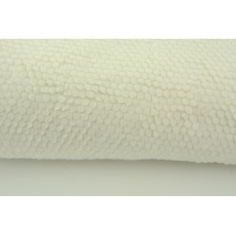 Fleece fabric honeycomb, off white