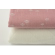 Quilted double gauze 100% cotton - white