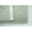 Quilted double gauze 100% cotton in stars on beige.
