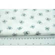 Cotton 100% skulls M on a white background, poplin