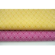 Cotton 100% geometric pattern on magenta background, poplin