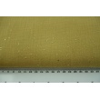 Double gauze 100% cotton golden confetti on a caramel background