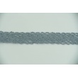 Cotton lace 23mm in a grey blue color