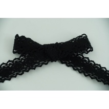 Cotton lace 23mm in a black color