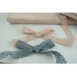 Cotton lace 23mm in a powder pink color