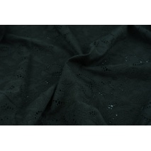 Cotton 100% embroidered black ornament