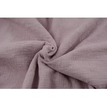 100% cotton, double gauze embroidered A, dirty heather