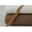 Cotton 100%, waffle fabric, plain dark beige