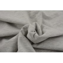 Looped knitwear plain light gray