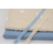 100% linen, blue jeans  (stonewashed)