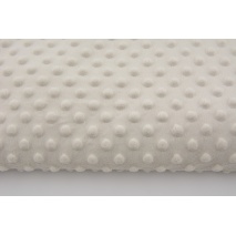 Dimple dot fleece minky in a ivory color 380 g/m2